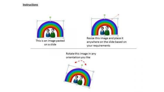 Stock Photo 3d Design Of Rainbow PowerPoint Template
