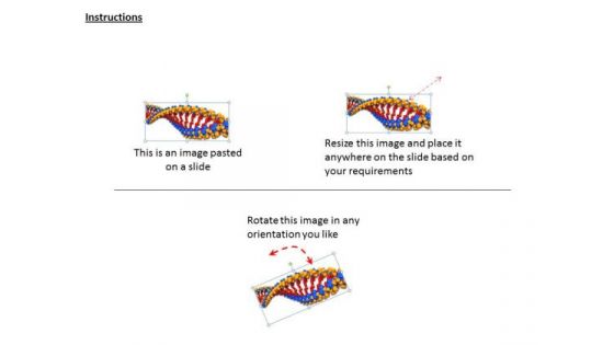Stock Photo 3d Dna Design For Medical Use PowerPoint Slide