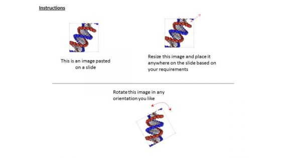 Stock Photo 3d Dna Structure For Medical Study PowerPoint Slide
