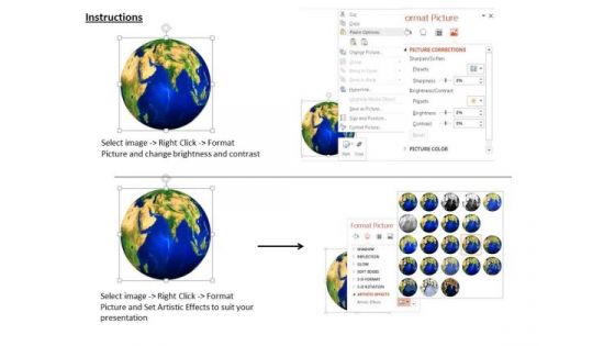 Stock Photo 3d Globe For Global Business Concept PowerPoint Slide