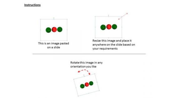 Stock Photo 3d Green And Red Balls PowerPoint Slide