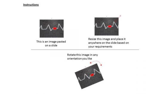 Stock Photo 3d Heart Beat Graph For Heart Health Image Graphics For PowerPoint Slide