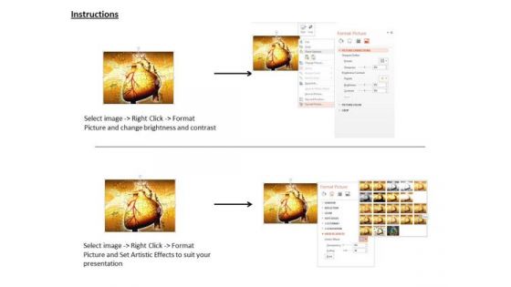 Stock Photo 3d Human Heart For Medical And Heart Health Image Graphics For PowerPoint Slide