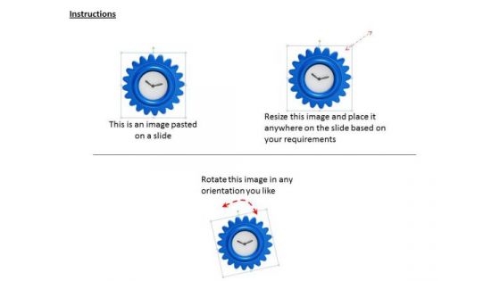 Stock Photo 3d Image Of Wall Clock Ppt Template
