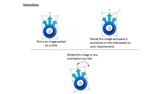 Stock Photo 3d Model With Water Drop PowerPoint Slide