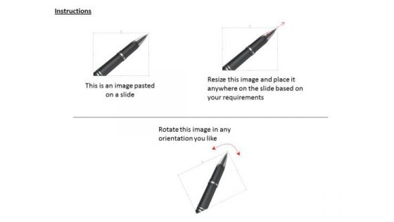 Stock Photo 3d Pen On White Background For Writing Work PowerPoint Slide