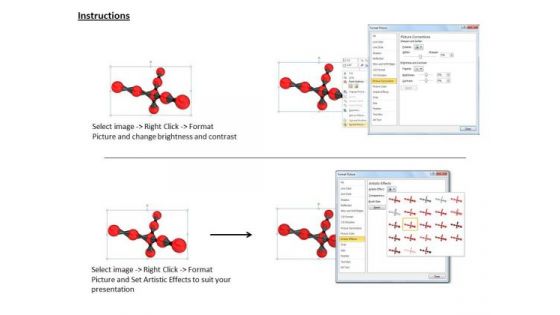 Stock Photo 3d Structure Of Molecules Ppt Template