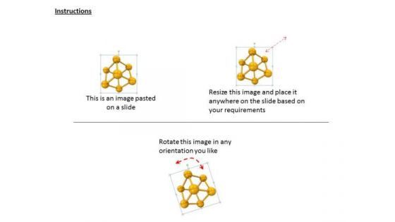Stock Photo 3d Structute Of Molecules PowerPoint Template