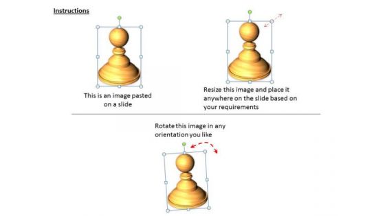 Stock Photo 3d White Chess Camel PowerPoint Slide