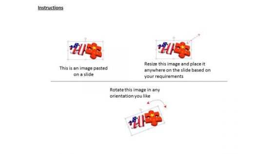 Stock Photo American Chinese Flag Puzzle Pieces PowerPoint Slide