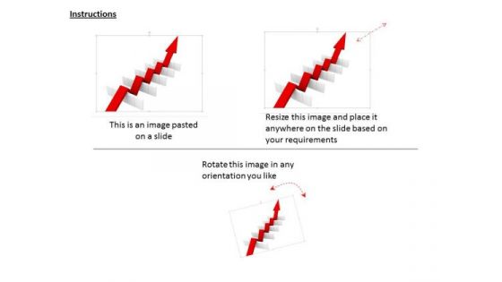 Stock Photo Arrow Making Path In Hurdles PowerPoint Slide