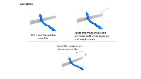 Stock Photo Arrow Try To Jump Over A Wall PowerPoint Slide