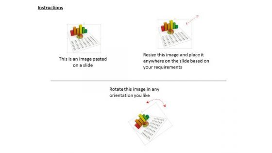 Stock Photo Bar Graph And Pie Graph For Result Analysis PowerPoint Slide