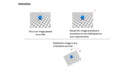 Stock Photo Blue Cube Standing Out PowerPoint Slide