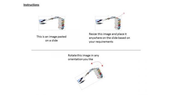Stock Photo Books With Laptop For E Learning PowerPoint Slide