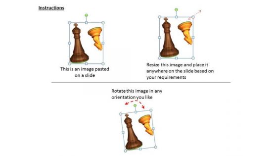 Stock Photo Brown And Golden Chess Knight And Horse PowerPoint Template