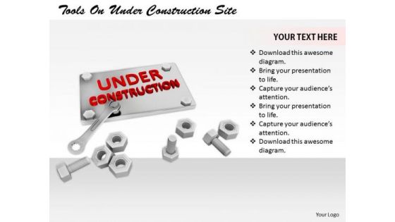 Stock Photo Business Concepts Tools Under Construction Site