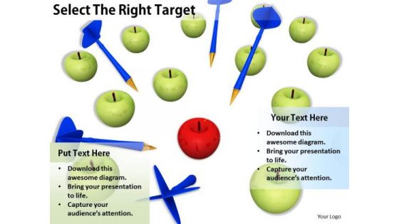 Stock Photo Business Development Strategy Template Select The Right Target Stock Photo Images