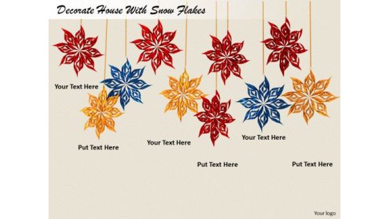 Stock Photo Business Expansion Strategy Decorate House With Snow Flakes Photos