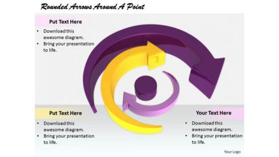 Stock Photo Business Expansion Strategy Rounded Arrows Around Point Images And Graphics