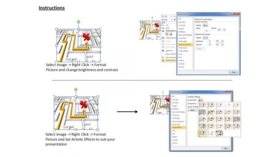 Stock Photo Business Integration Strategy Follow The Path Of Good Percentage Profit Images