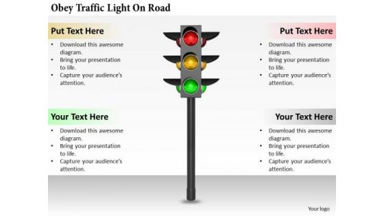 Stock Photo Business Management Strategy Obey Traffic Light On Road Pictures Images