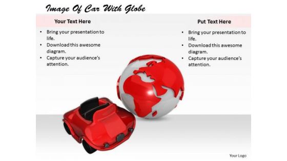 Stock Photo Business Marketing Strategy Image Of Car With Globe Stock Photos