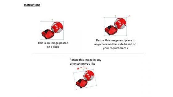 Stock Photo Business Marketing Strategy Image Of Car With Globe Stock Photos