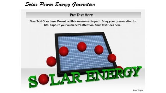 Stock Photo Business Marketing Strategy Solar Power Energy Generation Icons