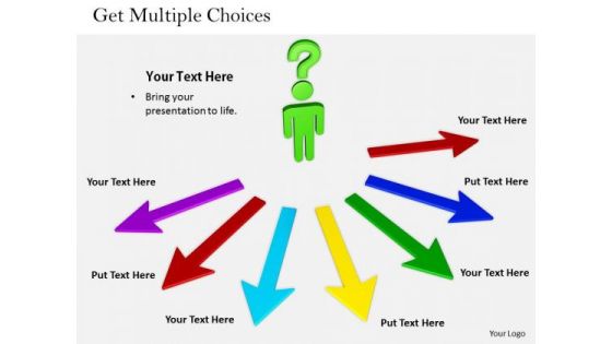 Stock Photo Business Plan And Strategy Get Multiple Choices Clipart