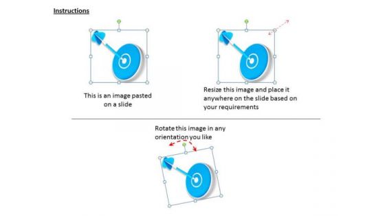 Stock Photo Business Policy And Strategy Blue Colored Target Dart Stock Images