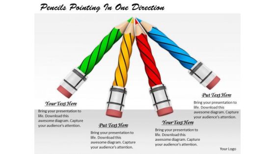 Stock Photo Business Strategy Concepts Pencils Pointing One Direction Pictures