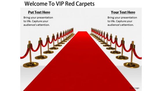 Stock Photo Business Strategy Concepts Welcome To Vip Red Carpets Image