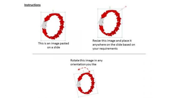 Stock Photo Business Strategy Consultants Follow The Vertical Process Arrow Cycle Image