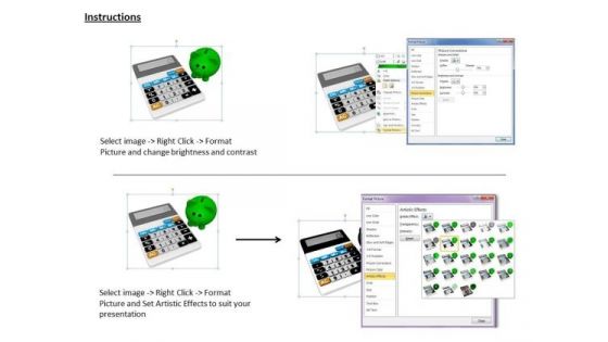 Stock Photo Business Strategy Consulting Calculator With Piggy Bank Photos