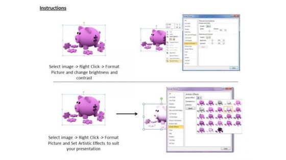 Stock Photo Business Strategy Development Piggy Bank And Interlocking Puzzles Images