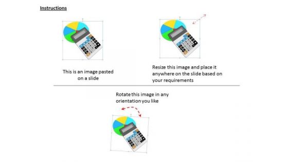 Stock Photo Business Strategy Implementation Make Pie Chart With Calculator Photos