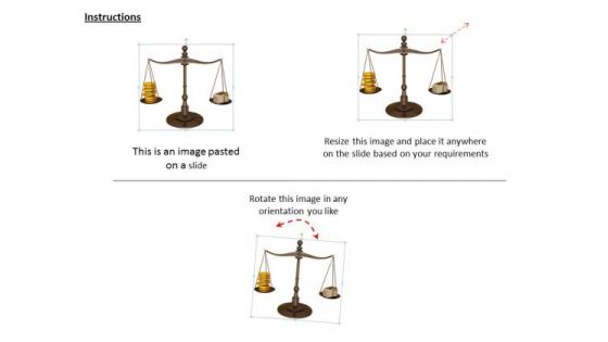 Stock Photo Business Strategy Innovation Balance Graphic With Coins And Note Stock Photos