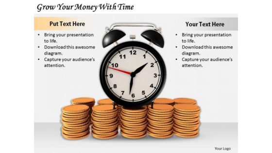 Stock Photo Business Strategy Plan Template Grow Your Money With Time Stock Photo Clipart