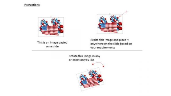 Stock Photo Celebration Of Labor Day With Balloons And Flag PowerPoint Slide