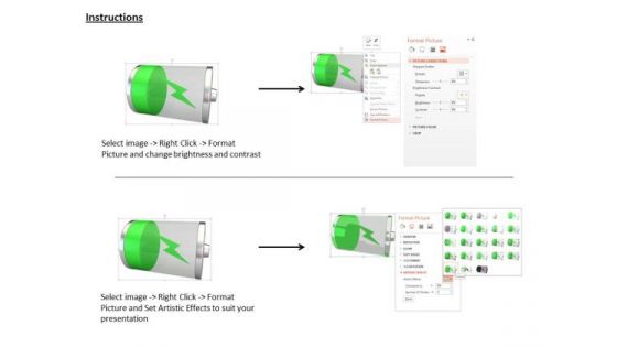 Stock Photo Cell With Power Charging Mode PowerPoint Slide