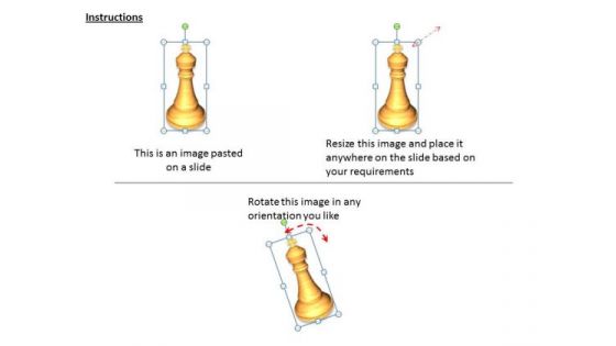 Stock Photo Chess King On White Background PowerPoint Slide