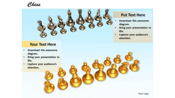 Stock Photo Chess Teams Facing Each Other PowerPoint Slide