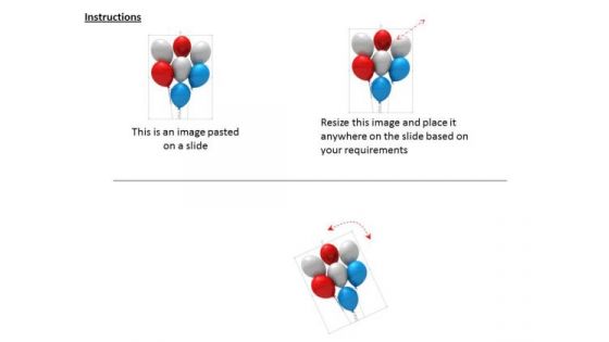 Stock Photo Colored Balloons For Party Decoration PowerPoint Slide