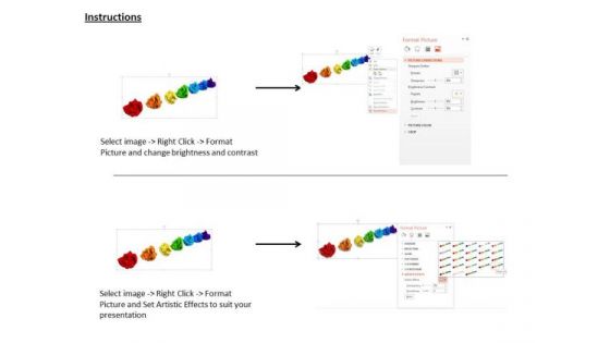 Stock Photo Colorful Balls Of Crumpled Papers PowerPoint Slide