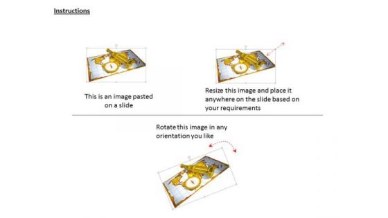 Stock Photo Compass Binocular On Map For Sailing PowerPoint Slide