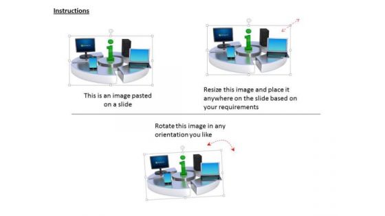 Stock Photo Computer Devices Smartphone Around Info Sign PowerPoint Slide