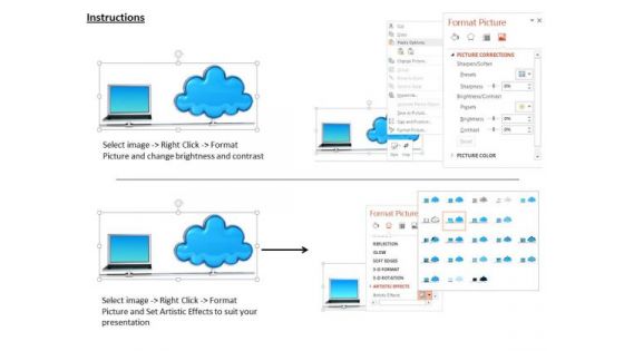 Stock Photo Conceptual Image Of Cloud Computing Pwerpoint Slide