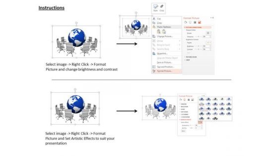 Stock Photo Conceptual Image Of Global Meeting PowerPoint Slide