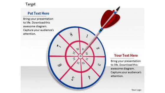 Stock Photo Conceptual Image Of Hitting The Target PowerPoint Slide